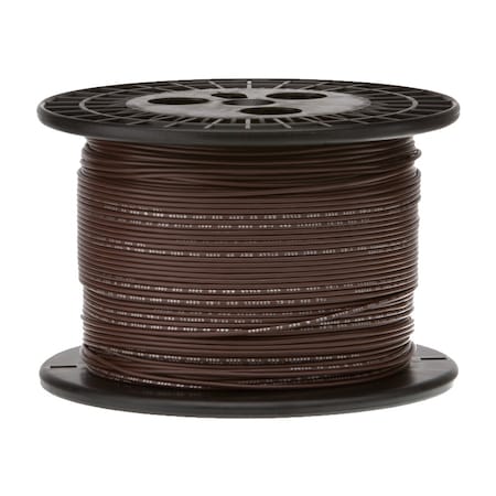 REMINGTON INDUSTRIES 14 AWG Gauge UL1007 Stranded Hook-Up Wire, 300V, 0.0641" Diameter, Brown, 250' Length 14UL1007STRBRO250